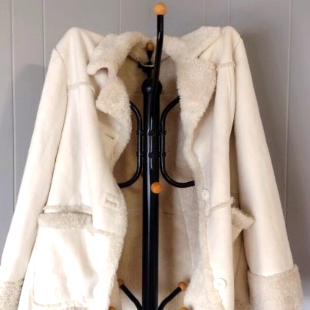 Mudd plus size ivory winter coat casual/business